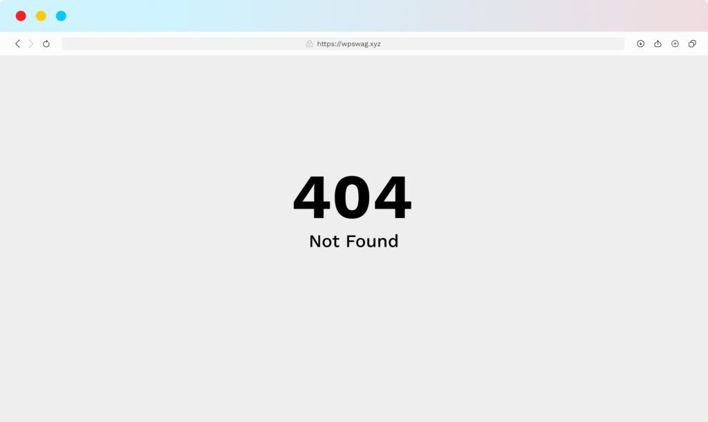 404 Not Found Error - PrettyWP